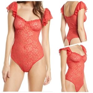 Free People Olivia Lace Bodysuit